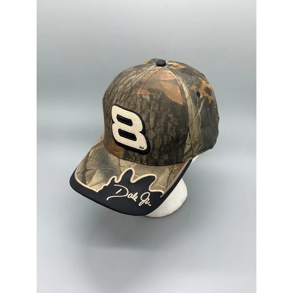 Vintage Dale Earnhardt Jr 8 NASCAR Camo RealTree Adjustable Baseball Hat Mens